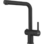 Franke Armatur Active L - Black Matt, Schwenkauslauf, Hochdruck, Seitenbedienung