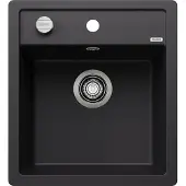 BLANCO Granitspüle "DALAGO 45-F", schwarz, B:50cm H:19cm T:46cm, Verbundwerkstoff, Küchenspülen, Granitspüle, erhältlich in mehreren Farben