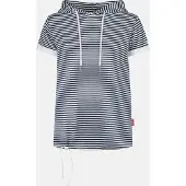 Salzhaut T-Shirt "Shirt BAGALUTEN", Damen, Gr. L, blau (navy sanftes weiß), Obermaterial: 95% Baumwolle CO. 5% Elasthan EL., Shirts T-Shirt