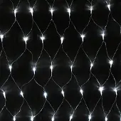 Linder Exclusiv GmbH LED Lichternetz weiß 300x300cm Weihnachts- und Pavillionbeleuchtung