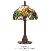 Casa Padrino Tiffany Tischleuchte Ø 22 x H. 36 cm - Handgefertigte Schreibtischleuchte