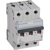Legrand 403394 TX3 Leitungsschutzschalter B-Charakteristik, 1A, 3-polig, 6kA, 400VAC, 3TE