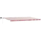 vidaXL Ausziehbare Markise Rot und Weiß 600 x 300 cm