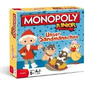 Winning Moves Monopoly Junior Unser Sandmännchen Brettspiel Spiel + 4 extra Figuren
