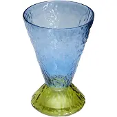 Hubsch Vase Abyss, blau, Glas, Höhe 29 cm, Ø 20 cm