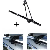 VDP Fahrradträger ORION + Relingträger L120 kompatibel mit für Dacia Duster 08-13