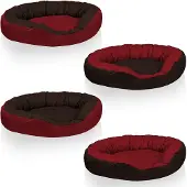 BedDog Hundebett SUNNY 4in1,3XL,SULTAN (rot/braun)