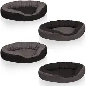 BedDog Hundebett SUNNY 4in1,3XL,ROCK-FLOW (grau/anthrazit)
