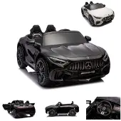 Es-toys Elektro Kinderauto Mercedes SL63 AMG EVA-Reifen Stoßdämpfer lizenziert