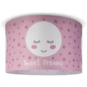 Paco Home Deckenleuchte "Aleyna 103", weiß (rosa), 1, Ø 45,5cm H: 29,5cm, Leuchten, Kinderlampe Deckenlampe LED Kinderzimmer Lampe Mond-Motiv, E27, Deckenleuchte