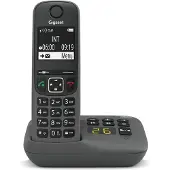 Gigaset AE690A, Analoges/DECT-Telefon, Kabelloses Mobilteil, Freisprecheinrichtung, 100 Eintragungen, Anrufer-Identifikation, Anthrazit