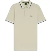 BOSS für Herren. 50469055 Beiges Paddy-Poloshirt (M), Lässig, Baumwolle, Kurzarm