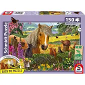 Schmidt Spiele 56526 Besuch auf der Pferdekoppel Kinderpuzzle, 150 Teile, 150 Stück(e), 7 Jahr(e)