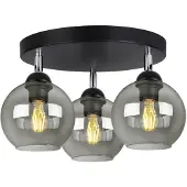 FKL DESIGN Home Deco Deckenlampe Pendellampe Kugel Schwarz Grau Weiß (N100-EG3)