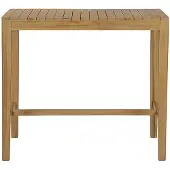Miliboo - Rechteckiger hoher Gartentisch aus massivem Teakholz L120 cm GILI