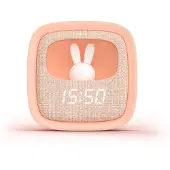 Mobility On Board , Kinder-Wecker Lampe Hase Billy Clock Touch 3 Alarme, Rosa