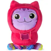 Gabby's Dollhouse DREAMWORKS - 25 cm große Plüsch-Katze DJ Catnip (deutsch: Katzenminze), Premium Plüschtier mit beweglichen Beinen, Spielzeug-Katze, 3 Jahr(e)