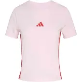 Adidas T-Shirt "ESSENTIALS 3-STREIFEN SLIM BABY" schmale Passform, Rundhalsausschnitt, mit Elasthan-Anteil