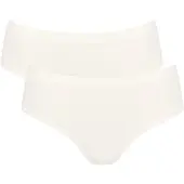Sloggi Hipster "GO Sense", Damen, Gr. L, weiß (silk weiß), Single Jersey, Obermaterial: 88% Modal, 12% Elasthan, körpernah, Unterhosen Hipster, superweicher Modalmix, flache Kanten, elastisch, nahtlos