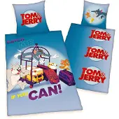 Herding "Tom & Jerry" Bettwäsche, 100% Baumwolle ( Linon ), 80x80 cm + 135x200 cm