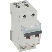 Legrand 403519 TX3 Leitungsschutzschalter C-Charakteristik, 0,5A, 2-polig, 6kA, 400VAC, 2TE