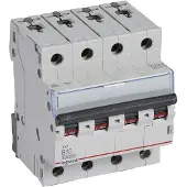 Legrand 404152 TX3 Leitungsschutzschalter B-Charakteristik, 10A, 4-polig, 10kA, 400VAC, 4TE