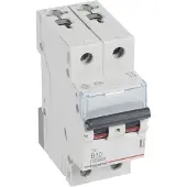 Legrand 404110 TX3 Leitungsschutzschalter B-Charakteristik, 10A, 2-polig, 10kA, 400VAC, 2TE