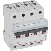 Legrand 404154 TX3 Leitungsschutzschalter B-Charakteristik, 16A, 4-polig, 10kA, 400VAC, 4TE