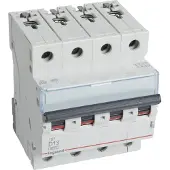 Legrand 403771 TX3 Leitungsschutzschalter D-Charakteristik, 13A, 4-polig, 6kA, 400VAC, 4TE
