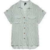 Vero Moda Kurzarmbluse "VMBUMPY S/S SHIRT WVN GA NOOS" Viskose, regular fit
