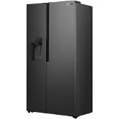 Gorenje Side-by-Side "NRS917C61", Energieeffizienz: C, schwarz inox, B:91,1cm H:178,6cm T:61,5cm, Kühlschränke, mit Wasser-/Eisspender, kein Festwasseranschluss dank Tank, Side-by-Side