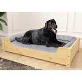Polen Hundebett für große Hunde 100x60 Kiefer Tierbett V-30-32-K-100x60