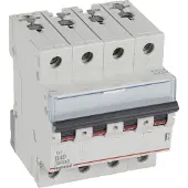 Legrand 404158 TX3 Leitungsschutzschalter B-Charakteristik, 40A, 4-polig, 10kA, 400VAC, 4TE