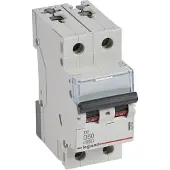 Legrand 403743 TX3 Leitungsschutzschalter D-Charakteristik, 50A, 2-polig, 6kA, 400VAC, 2TE