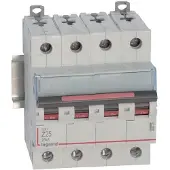 Legrand 409937 DX3 Leitungsschutzschalter Z-Charakteristik, 25A, 4-polig, 25kA, 400VAC, 4TE