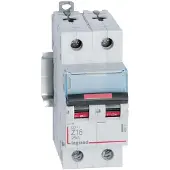 Legrand 409913 DX3 Leitungsschutzschalter Z-Charakteristik, 16A, 2-polig, 25kA, 400VAC, 2TE