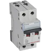 Legrand 403741 TX3 Leitungsschutzschalter D-Charakteristik, 32A, 2-polig, 6kA, 400VAC, 2TE