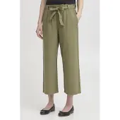 Oxmo OXLINASA Damen Hose Freizeithose Culotte-Hose 100% Baumwolle regular fit