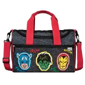 Undercover Sporttasche Kinder Jungen, Kindertasche Marvel Avengers Schwarz