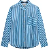 Superdry Poplin Relaxed Fit Langarmhemd