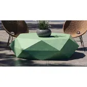 Casa Padrino Luxus Beton Couchtisch Grün 143 cm - Wohnzimmer & Garten Möbel