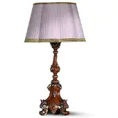 Casa Padrino Luxus Barock Tischleuchte Braun / Lila H. 78 cm - Italy