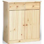 Erst-Holz Kommode Sideboard Anrichte Kiefer massiv 2 Türen 2 Schubladen 90.50-27