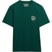 Superdry für Herren. M1012288A Merchant Grafik-T-Shirt grün (XXL), Lässig, Baumwolle, Kurzarm