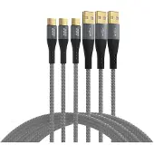 Efbe-Schott EFB Elektronik USB-AC-00008, 2 m, USB A, USB C, USB 2.0, 0,48 Gbit/s, Schwarz, Grau