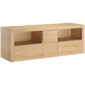 Erst-Holz TV-Schrank TV-Element Lowboard Medienmöbel 140x50x44 Buche lackiert 90.51-14