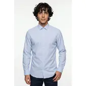 Jack & Jones Langarmhemd "JPRBLAPARKER SHIRT L/S REG SN", Herren, Gr. S, N-Gr, cashmere blau, Web, Obermaterial: 100% Baumwolle, unifarben, regular fit normal, Hemden Langarmhemd