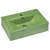 Casa Padrino Luxus Beton Waschbecken Matt Grün 60 cm