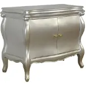 Casa Padrino Barock Kommode Vienna im Antik Stil Silber massives Mahagoni Holz 95 x 53 x 86 cm