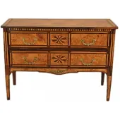 Casa Padrino Luxus Empire Kommode aus Holz in Braun, 115 x 50 x 80 cm